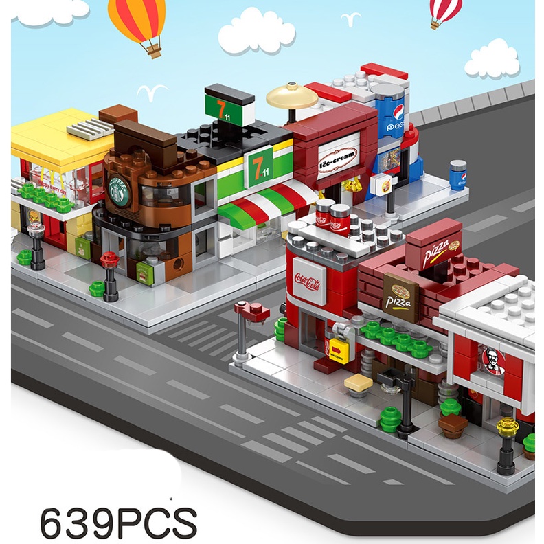 Bộ xếp hình lego cửa hàng đặc biệt. Dành cho trẻ trên 6 tuổi