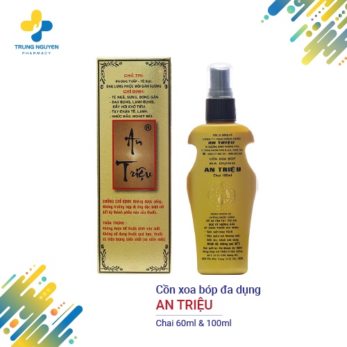 Cồn xoa bóp đa dụng An Triệu (60ml &amp; 100ml)