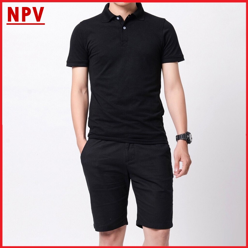 Áo thun nam polo cổ bẻ NPV ngắn tay, áo phông nam vải cotton không nhăn không xù | BigBuy360 - bigbuy360.vn