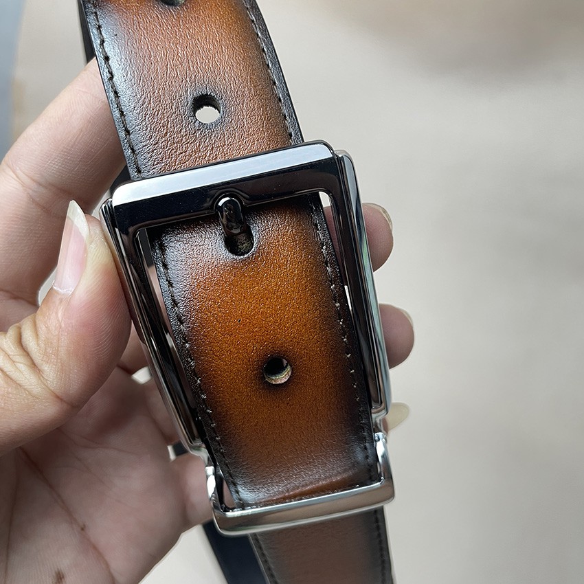 Thắt Lưng Nam Dây Nịt Da Bò Thật Khóa Kim Lịch Lãm TM808 Bảo Hành 24 Tháng Tặng Kèm Hộp