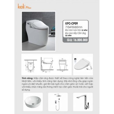 BỒN CẦU THÔNG MINH KELI KPC-CP09