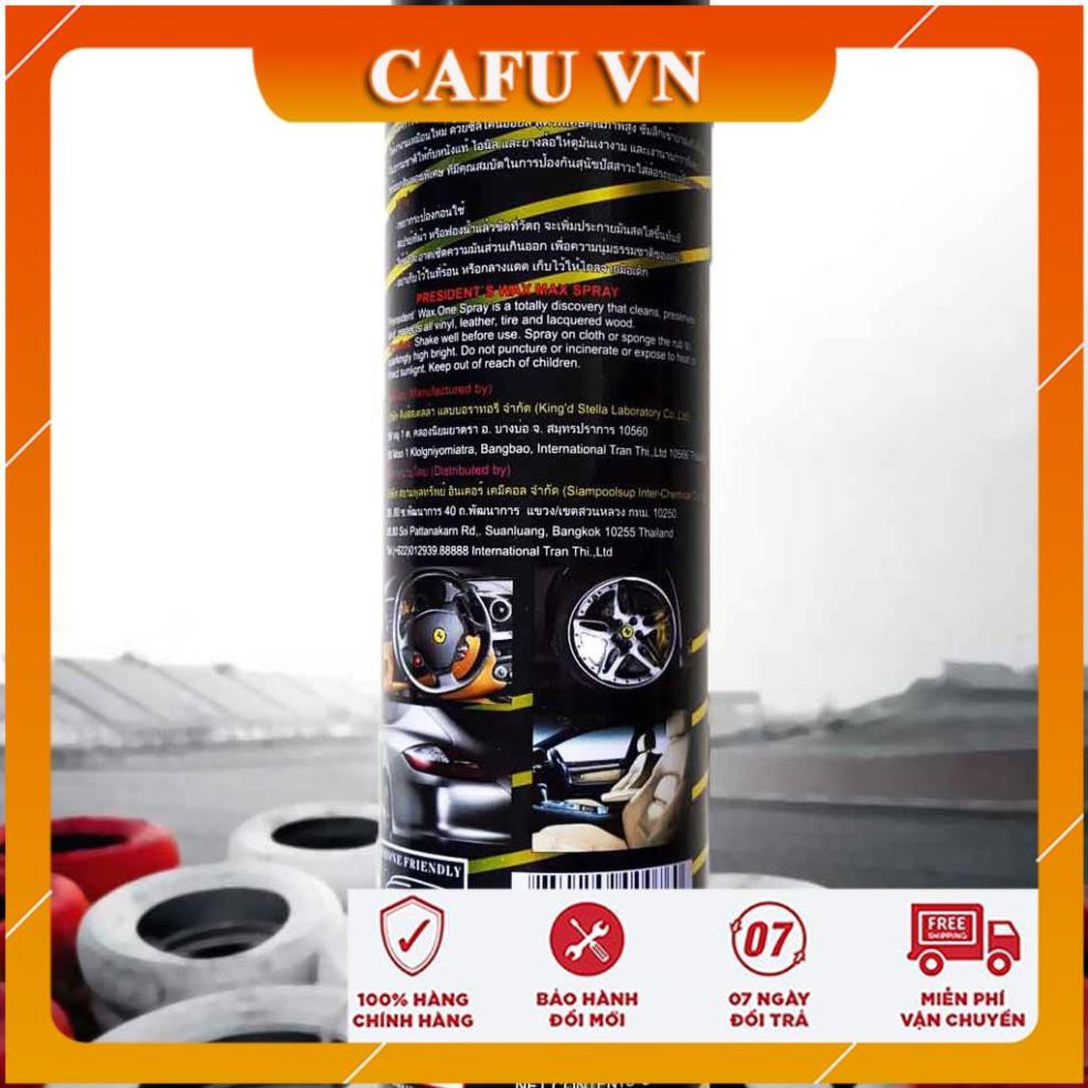 Bình xịt bóng nội thất bình xịt Wax Max dưỡng đồ da, nhựa...... - CAFU VN