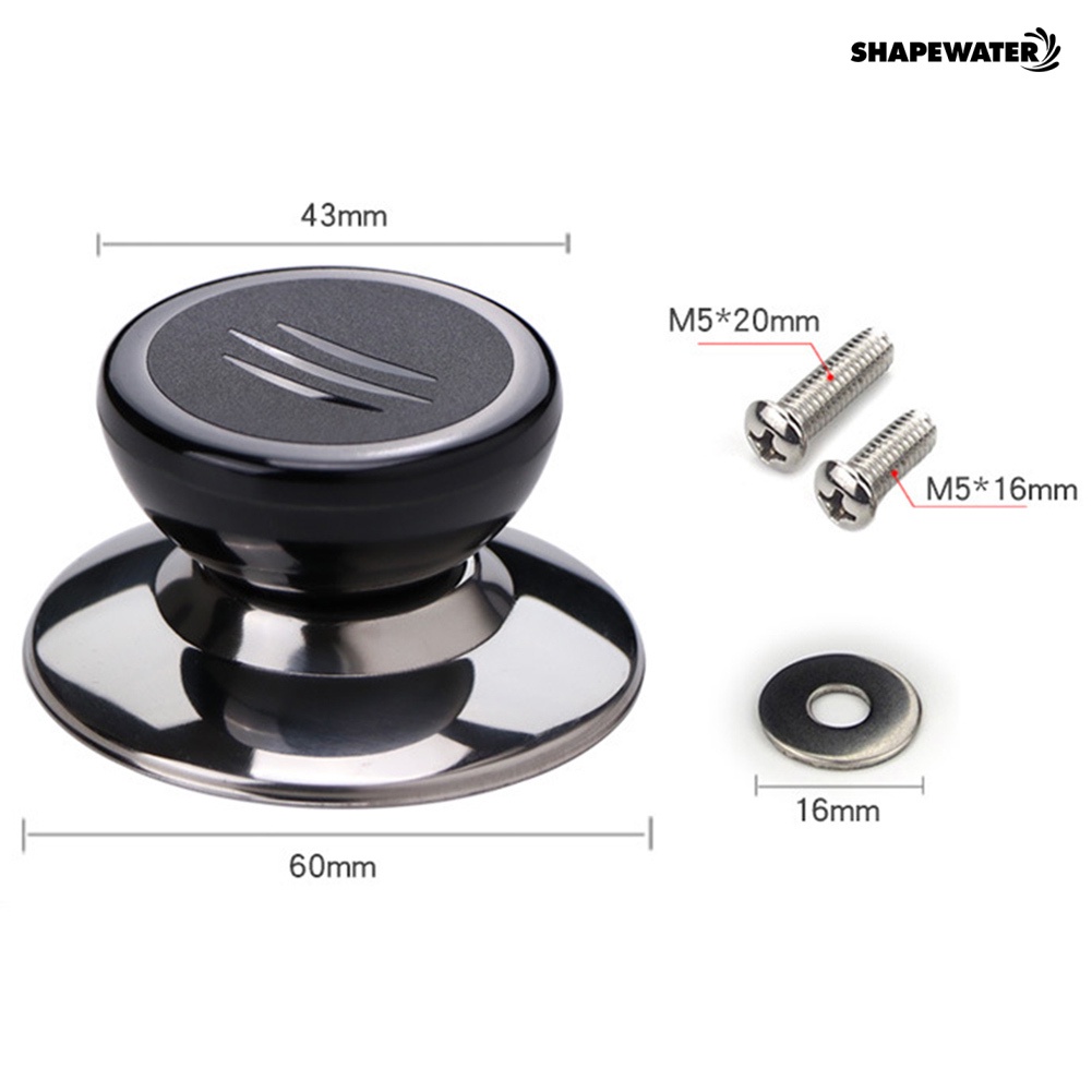 Núm Tay Cầm Nắp Nồi Bằng Thép Không Gỉ Chống Bỏng Thay Thế Tiện Dụng Cho Nhà Bếp (tuyển sỉ).