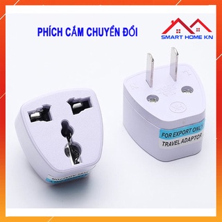 Phích cắm chuyển đổi đa năng 3 chấu thành 2 chấu ổ cắm chuyển đổi