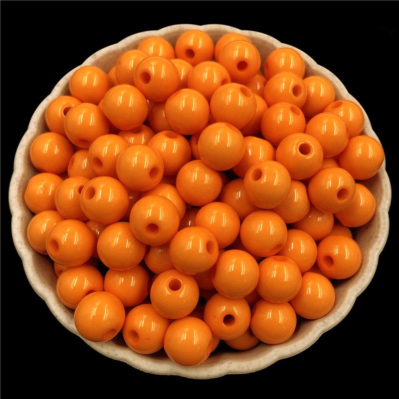 Bộ 500 Hạt Nhựa Acrylic 4mm Màu Sắc Dùng Làm Trang Sức Thủ Công