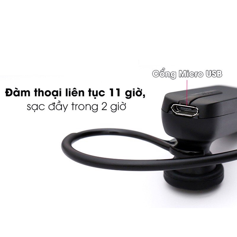 Tai Nghe Đàm Thoại Bluetooth, Tích Hợp Khử Ồn, Thời Gian Sử Dụng 11 Giờ Jabra Talk 5 - Hàng Chính Hãng