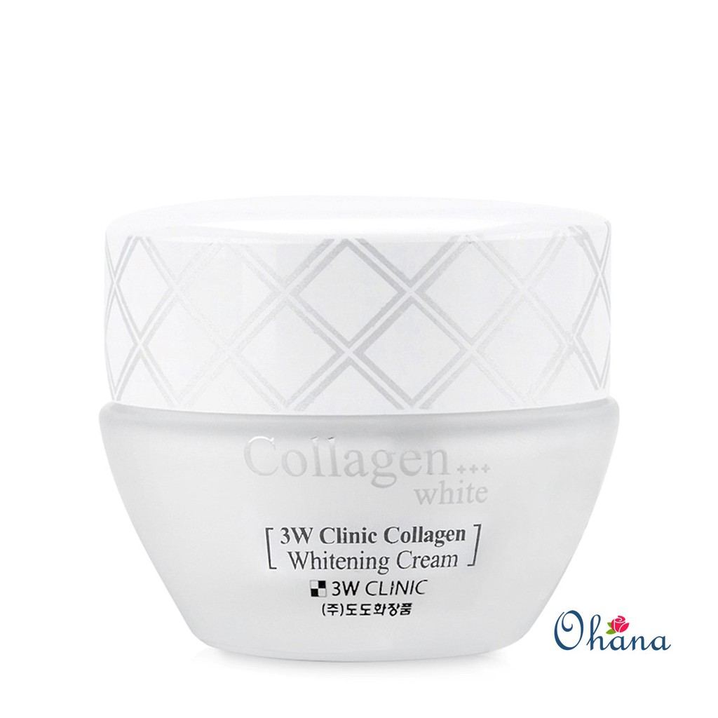 Kem Dưỡng Trắng Da Tinh Chất Collagen 3W Clinic Collagen Whitening Cream 60ml - Chính Hãng