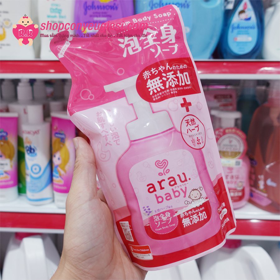 Sữa tắm trẻ em ARAU BABY 400ML- Thảo Mộc-Nhật Bản