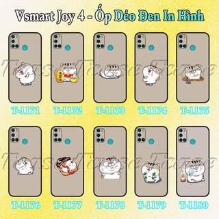 Ốp lưng Vsmart Joy 4 - Ốp dẻo đen in hình Chú mèo con cute