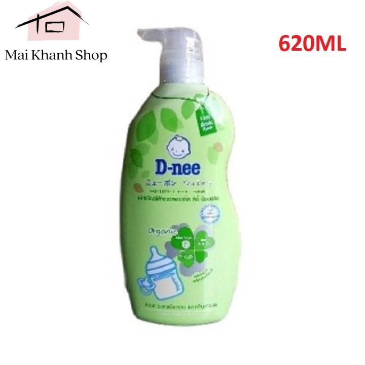 Nước Rửa Bình Sữa Dnee Dạng Chai 620ml Mẫu Mới
