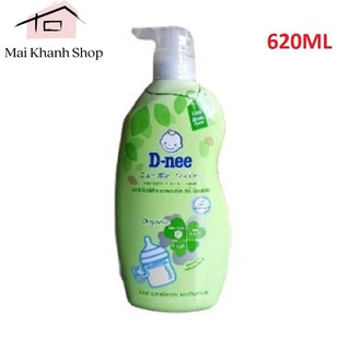 Nước rửa bình sữa dnee dạng chai 620ml mẫu mới