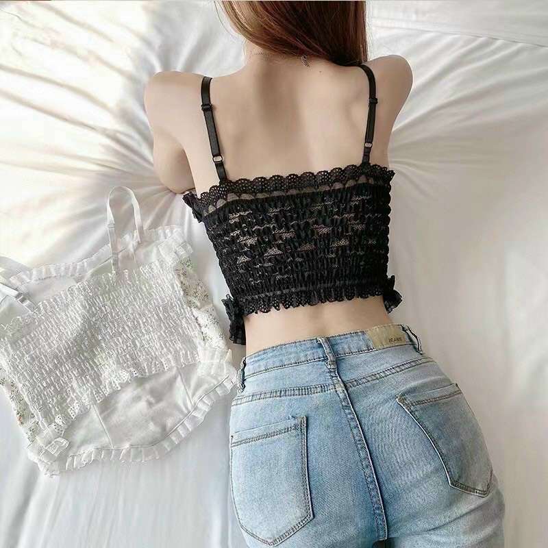 Áo croset daisy xinh xẻo, tiểu thư có feedback của khách ở hình cuối