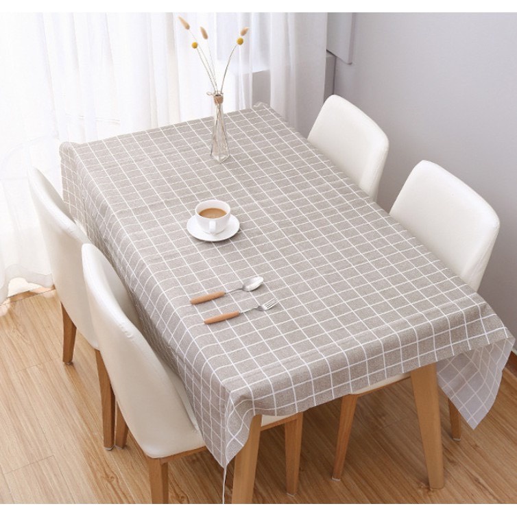 Khăn trải bàn chống thấm nước ô vuông nhỏ