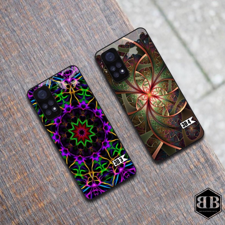 Ốp lưng kính cường lực kute dành cho Xiaomi Redmi Note 11 4G / Redmi Note 11S