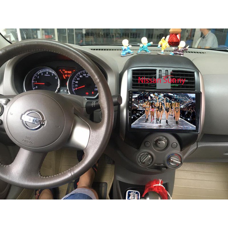 SUNNY ,MÀN HÌNH ANDROI 9 INCHS XE NISSAN SUNNY cắm sim 4G, wifi