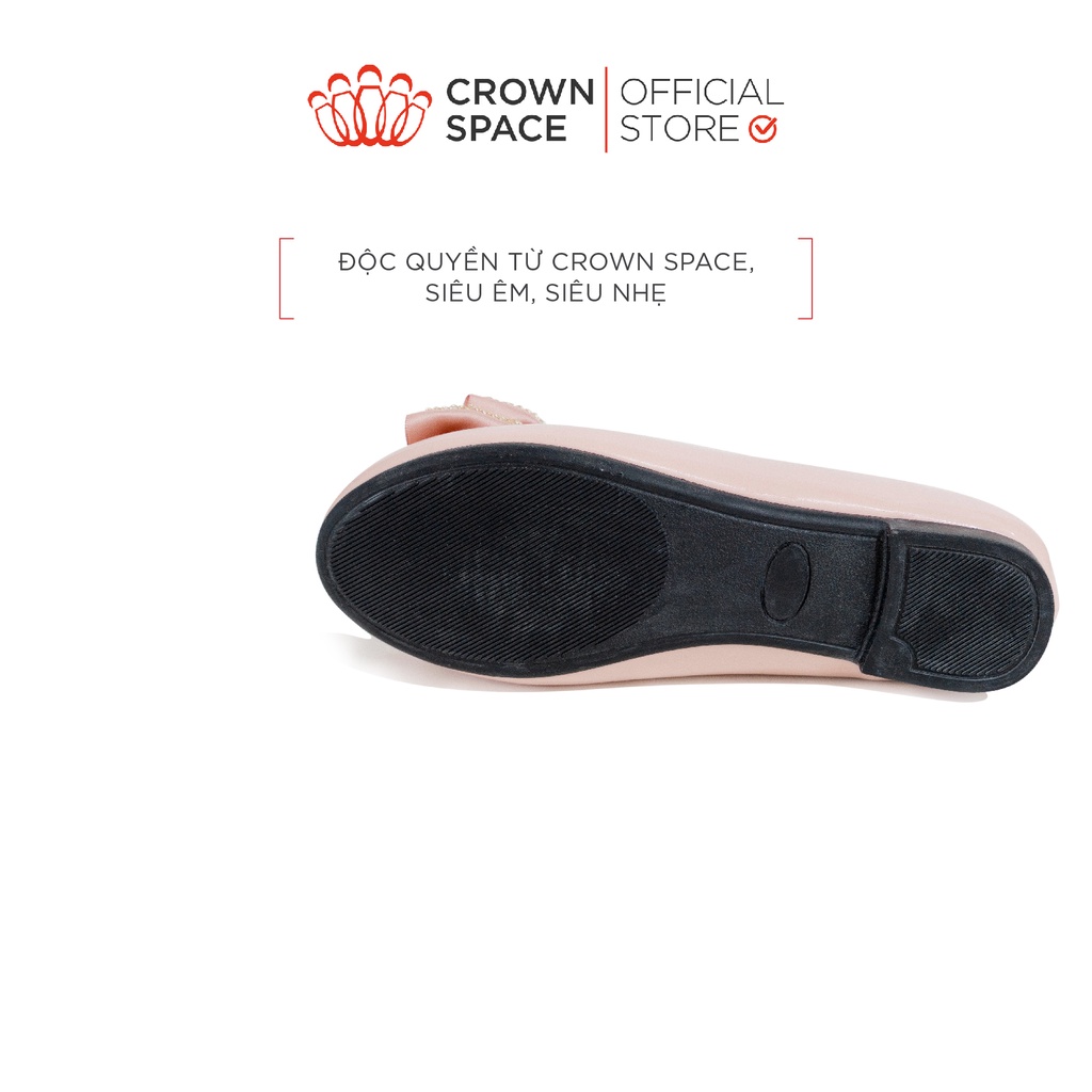 [Mã BMBAU300 giảm 7% đơn 499K] Giày Búp Bê Bé Gái Crown Space CRUK3102 cho bé 8-14 Tuổi