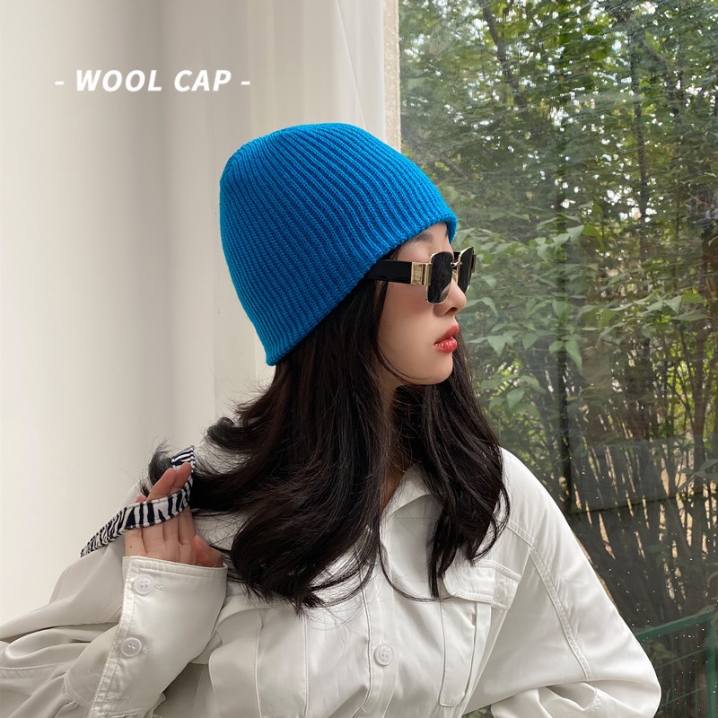 Mũ nón len beanies nam nữ dáng ngắn tròn mùa thu đông màu trơn thời trang - ML001 The Collar Box