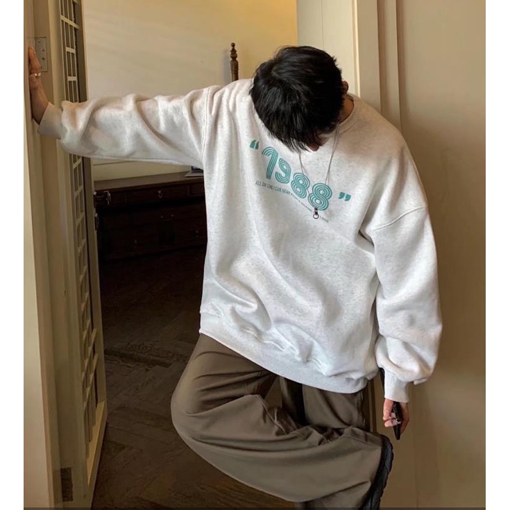 Áo len ngoại cỡ trang trí số 1988 thời trang Hàn Quốc size M-5XL chất lượng cao dành cho các cặp đôi