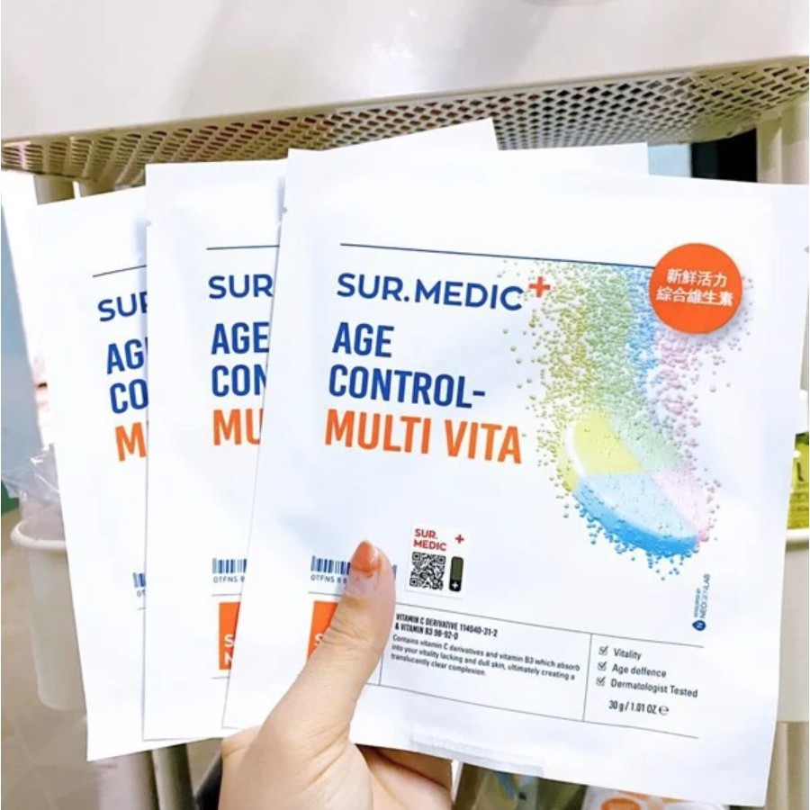 Mặt Nạ Chống Lão Hoá, Mờ Nếp Nhăn SURMEDIC 30g - AGE CONTROL MULTI VITA | BigBuy360 - bigbuy360.vn