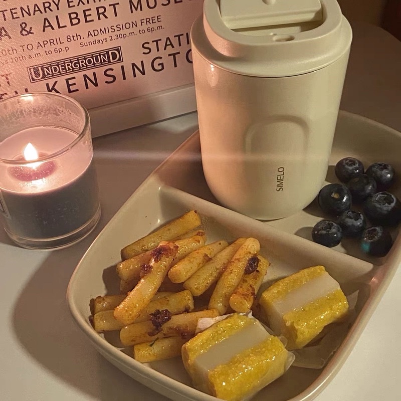 Dĩa 2 ngăn trang trí bàn ăn , ăn eat clean trang trí setup chụp ảnh studio