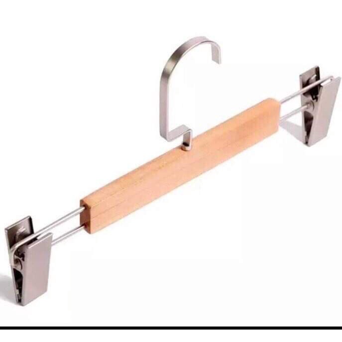 Móc Kẹp Gỗ Người lớn đủ size HÓT  dùng kẹp quần jean, màu gỗ vàng sang trọng bắt mắt