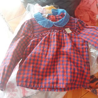 Áo váy smock cho bé gái.