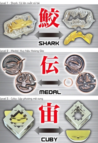 Giải mã sắt Nhật (Hanayama Cast Puzzle)