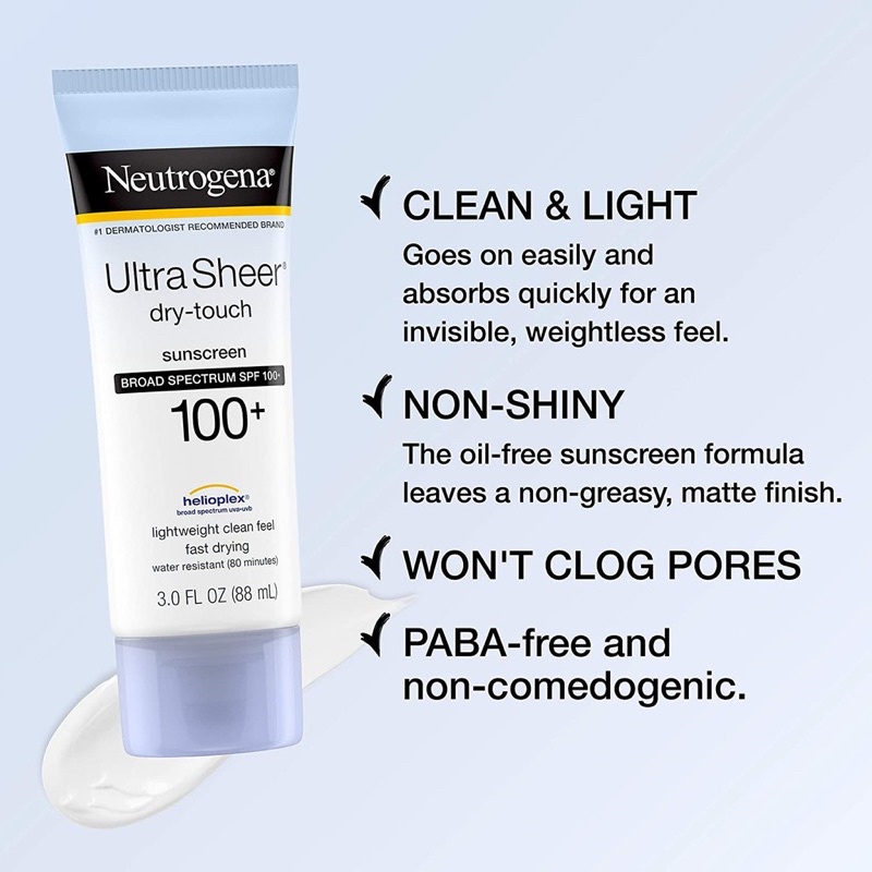 Kem chống nắng Neutrogena Ultra Sheer 100+