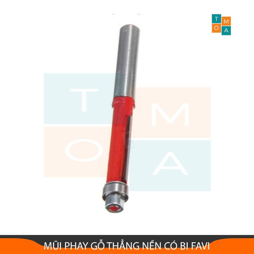 MŨI PHAY GỖ THẲNG NỀN CÓ BI  - MŨI SOI GỖ CAO CẤP CỐT 6.35MM