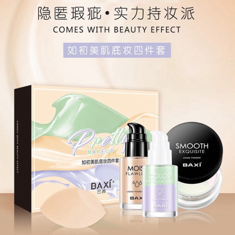 [HÀNG CHÍNH HÃNG_FREESHIP] BỘ TRANG ĐIỂM 4 MÓN BAXI PRETTY MAKEUP