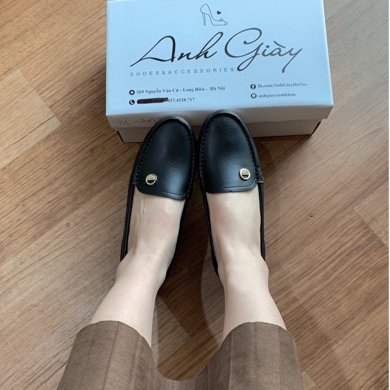 GB50 - Giày bệt, giày Moca mũi tròn da thật đế kếp siêu mềm êm hàng Việt Nam xuất khẩu phù hợp đi làm, đi chơi, du lịch