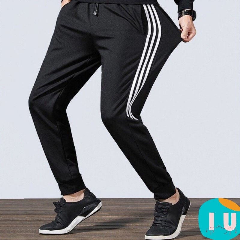 Quần thể thao nam nỉ dày dặn JG03, quần Jogger 3 sọc trắng lửng năng động trẻ trung