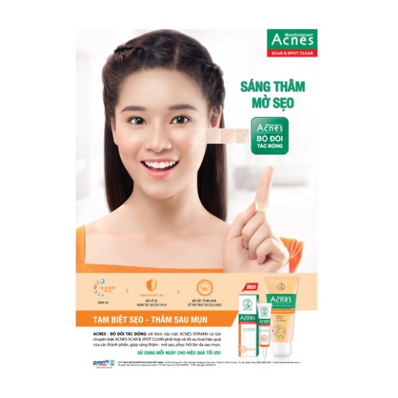 Acnes Scar & Spot Clear – Gel chuyên biệt sáng thâm mờ sẹo (10gr)