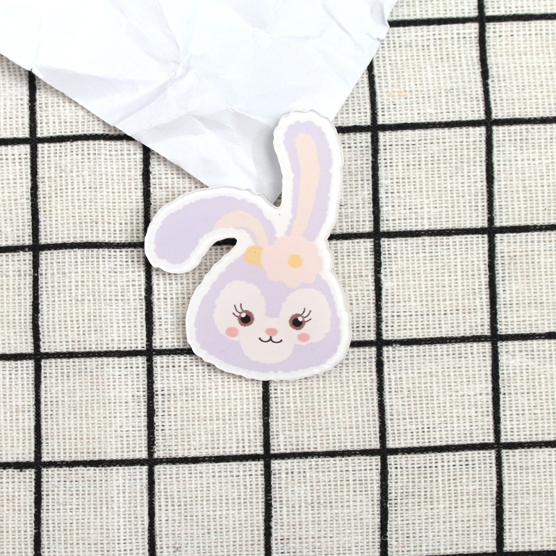 Huy hiệu cài áo hình chú thỏ hoạt hình đáng yêu