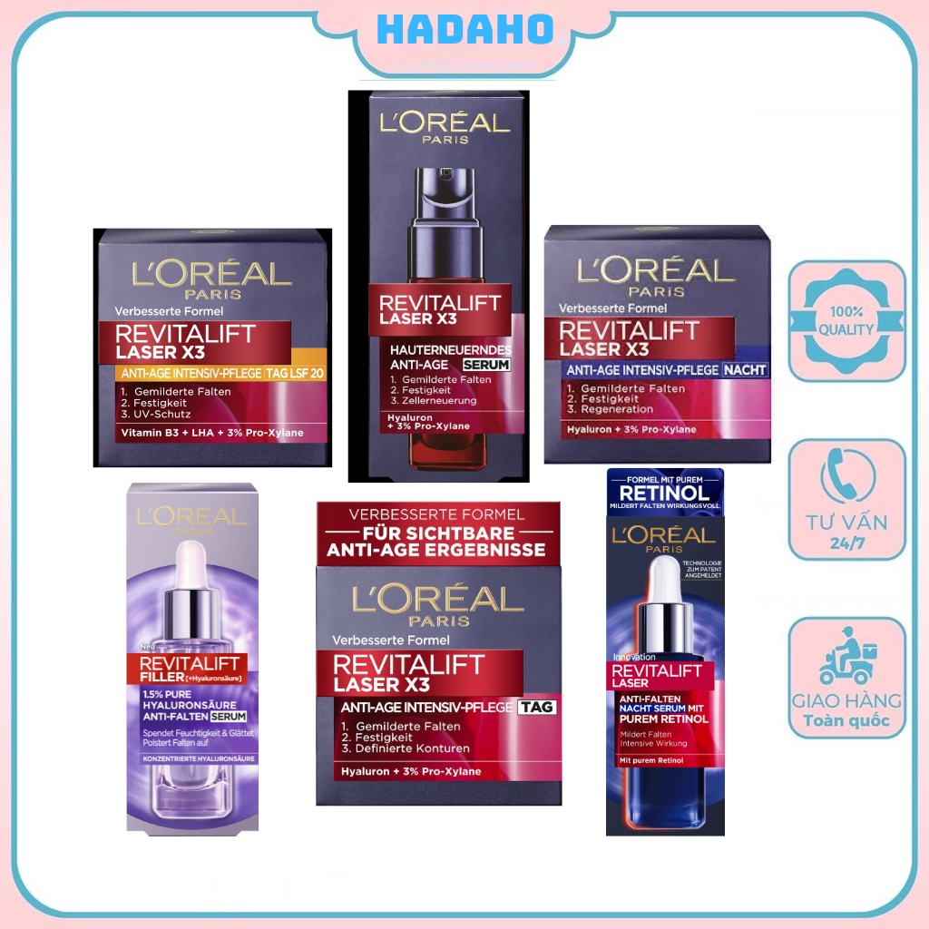 Kem dưỡng chống lão hóa Loreal Revitalift Laser ×3 50ml