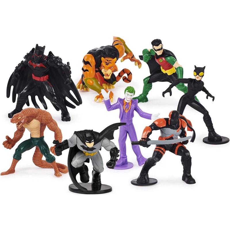 Bộ 8 nhân vật DC Batman cả anh hùng và phản diện mini