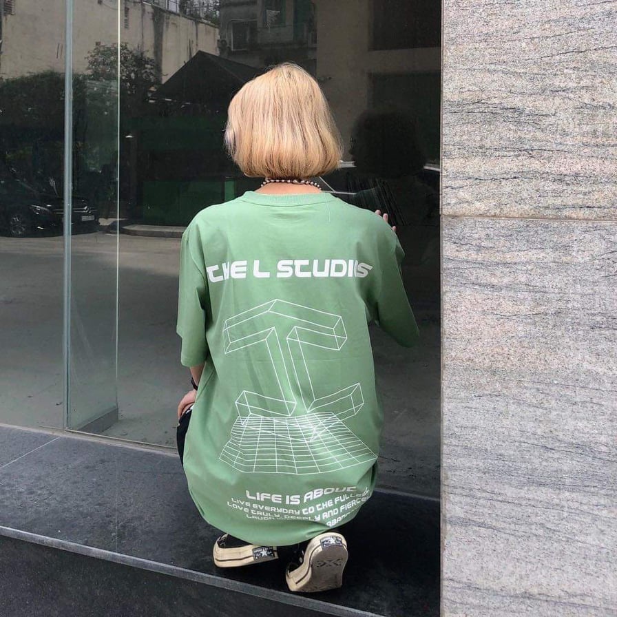 Áo thun tay lỡ Unisex The L Studios cực ngầu