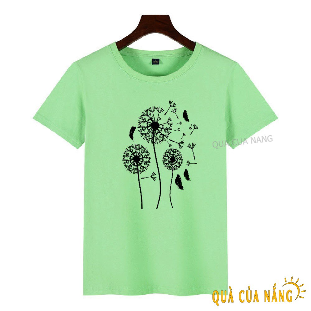 Áo Thun Nữ Tay Ngắn Lá Bồ Công Anh May Mắn AT-025 | BigBuy360 - bigbuy360.vn