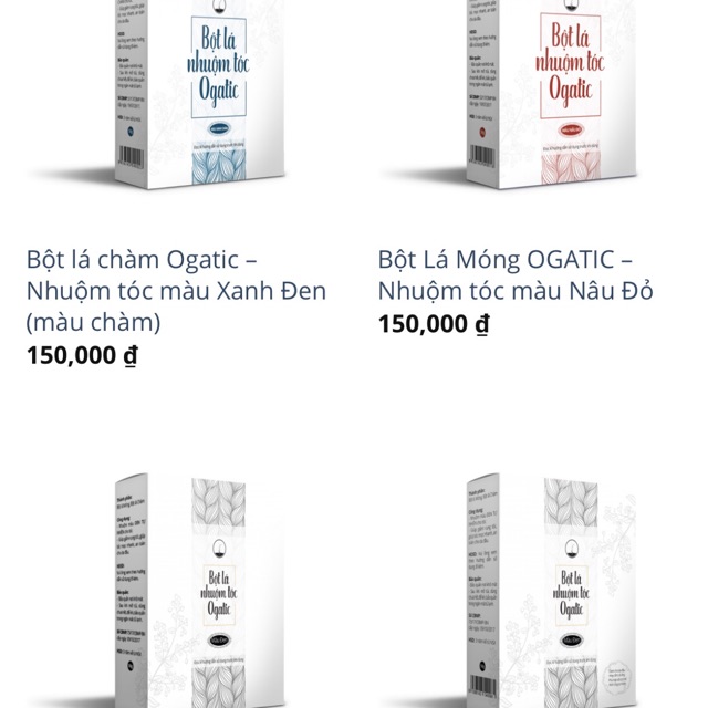 Bột Lá Nhuộm Tóc Orgatic