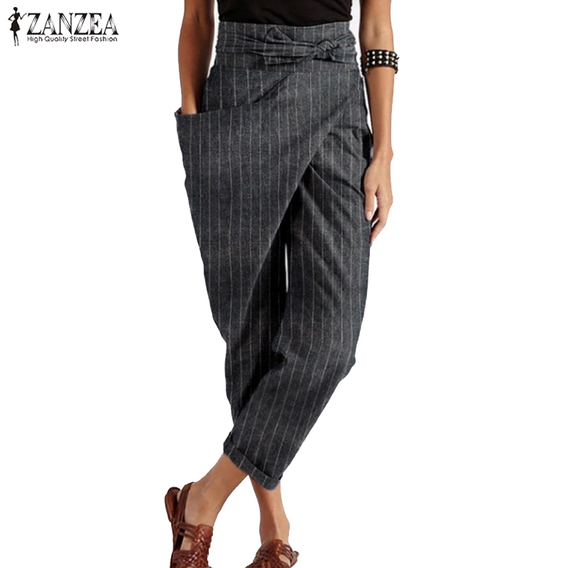 Quần Dài Zanzea Ống Rộng Thời Trang Dành Cho Nữ