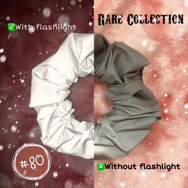 Scrunchie Dây buộc tóc phản quang