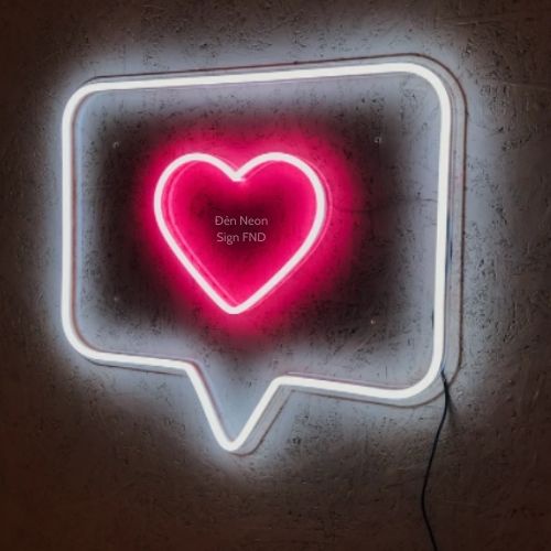 Neon Sign Đèn Trang Tri Phòng Ngủ Hình Trái Tim