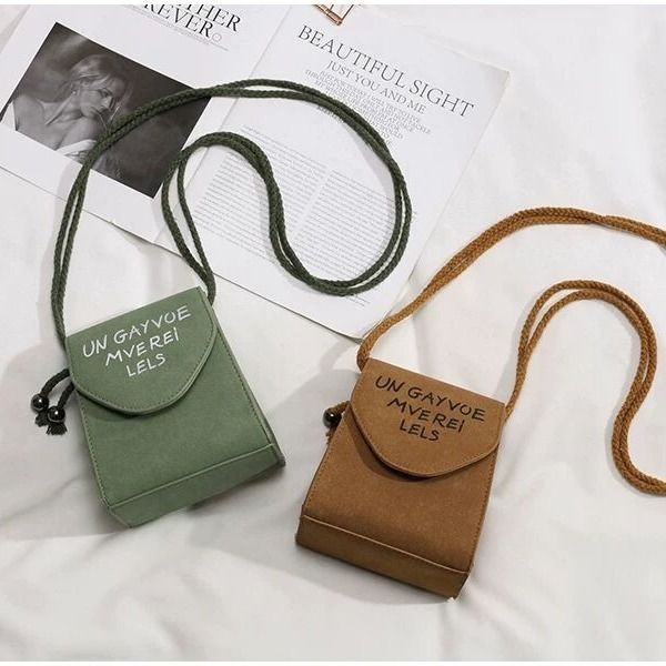 Túi đeo chéo vuông nhỏ phong cách retro thời trang dành cho nữ