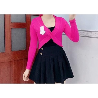 Áo khoác len dáng lửng