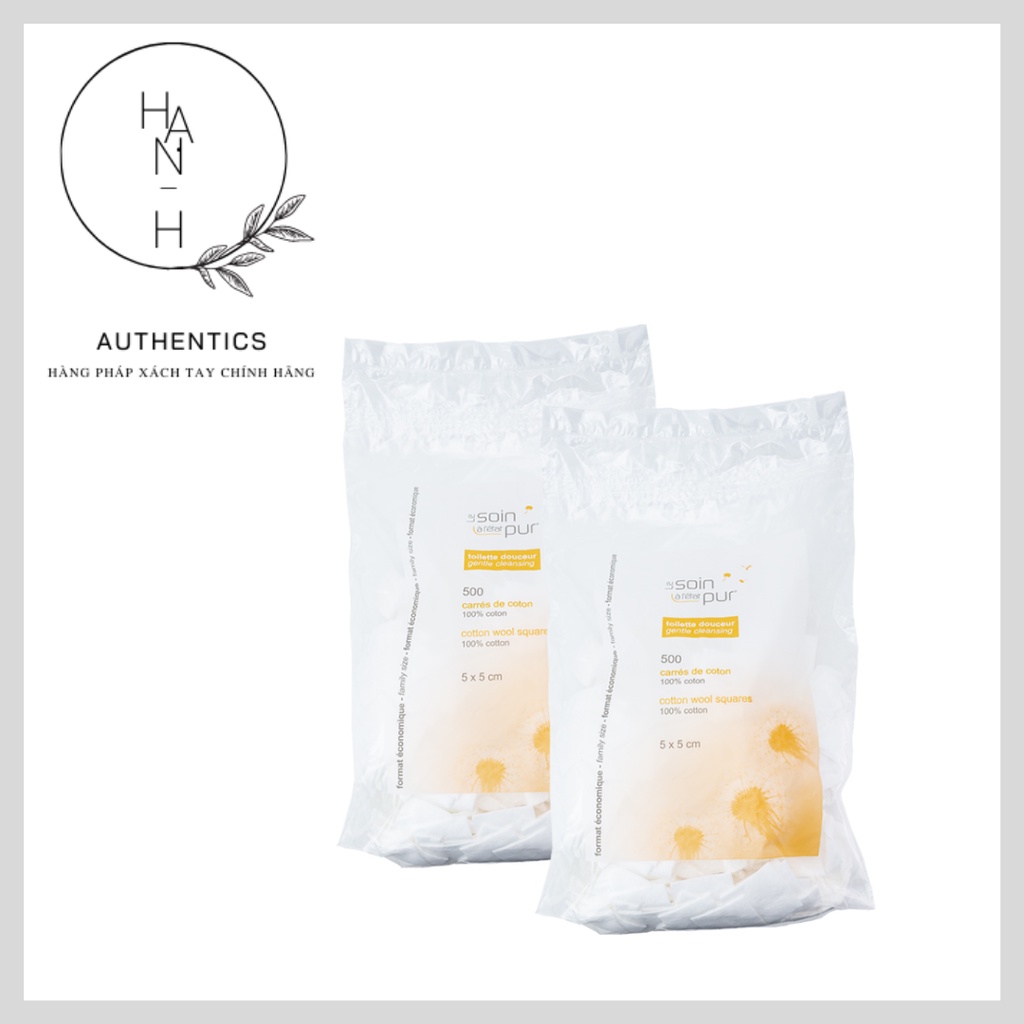 Bông tẩy trang Cotton Wool Tetra 600 miếng