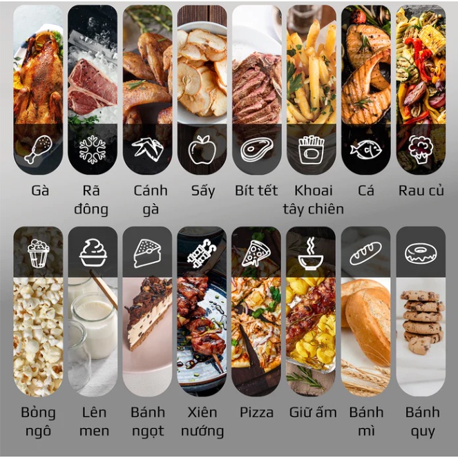 Nồi Chiên Không Dầu OLIVO AF15 Thương Hiệu Mỹ, 16 Chức Năng, Dung Tích 15L, Công Suất 2000W - Hàng Chính Hãng