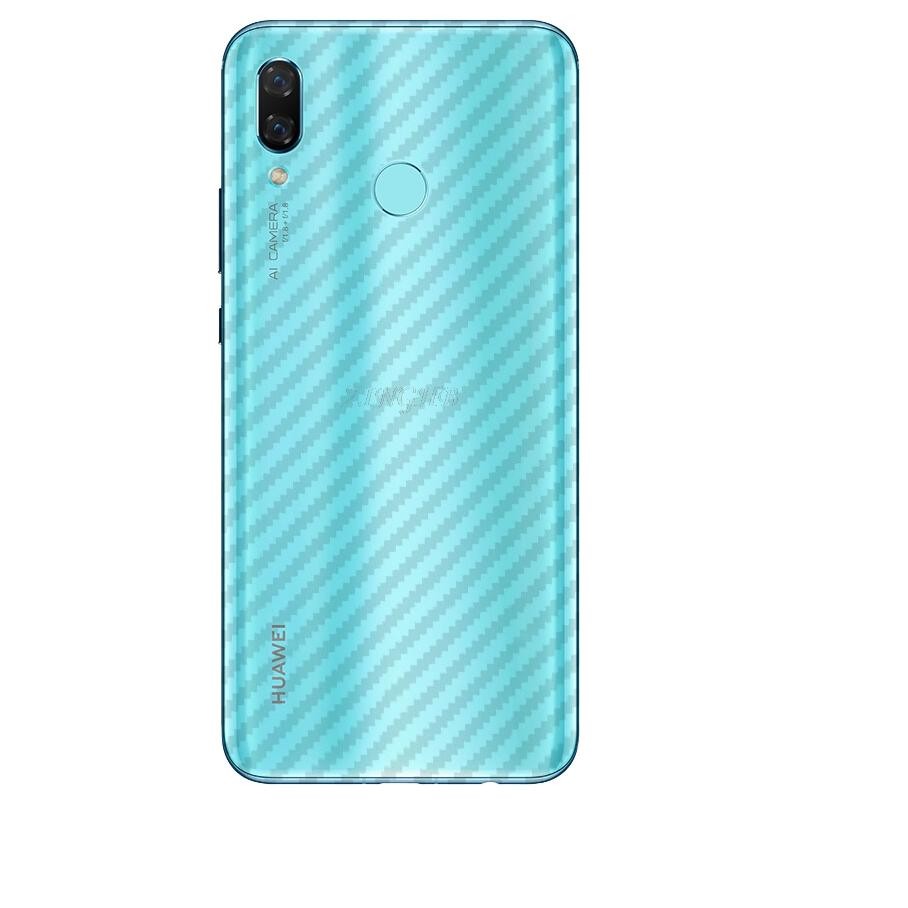 Bộ 3 tấm dán lưng mặt sau vân carbon 3D trong suốt cho điện thoại Huawei Nova 3, Nova 3i,Huawei Y9 2019