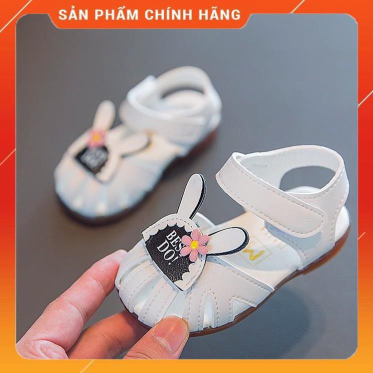 [Siêu Sale]  Dép Tập Đi Bé Gái, Đế Mềm , Nhẹ Và Êm Chân, Tai Thỏ Nơ Xinh Cực Dễ Thương, SK39