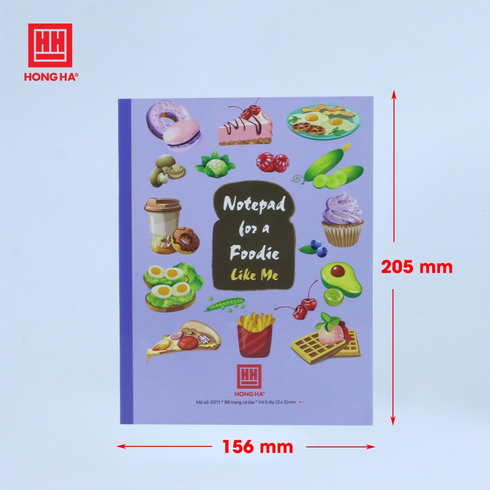 Vở 5 ô ly 96 trang Hồng Hà Class Foody - 0311