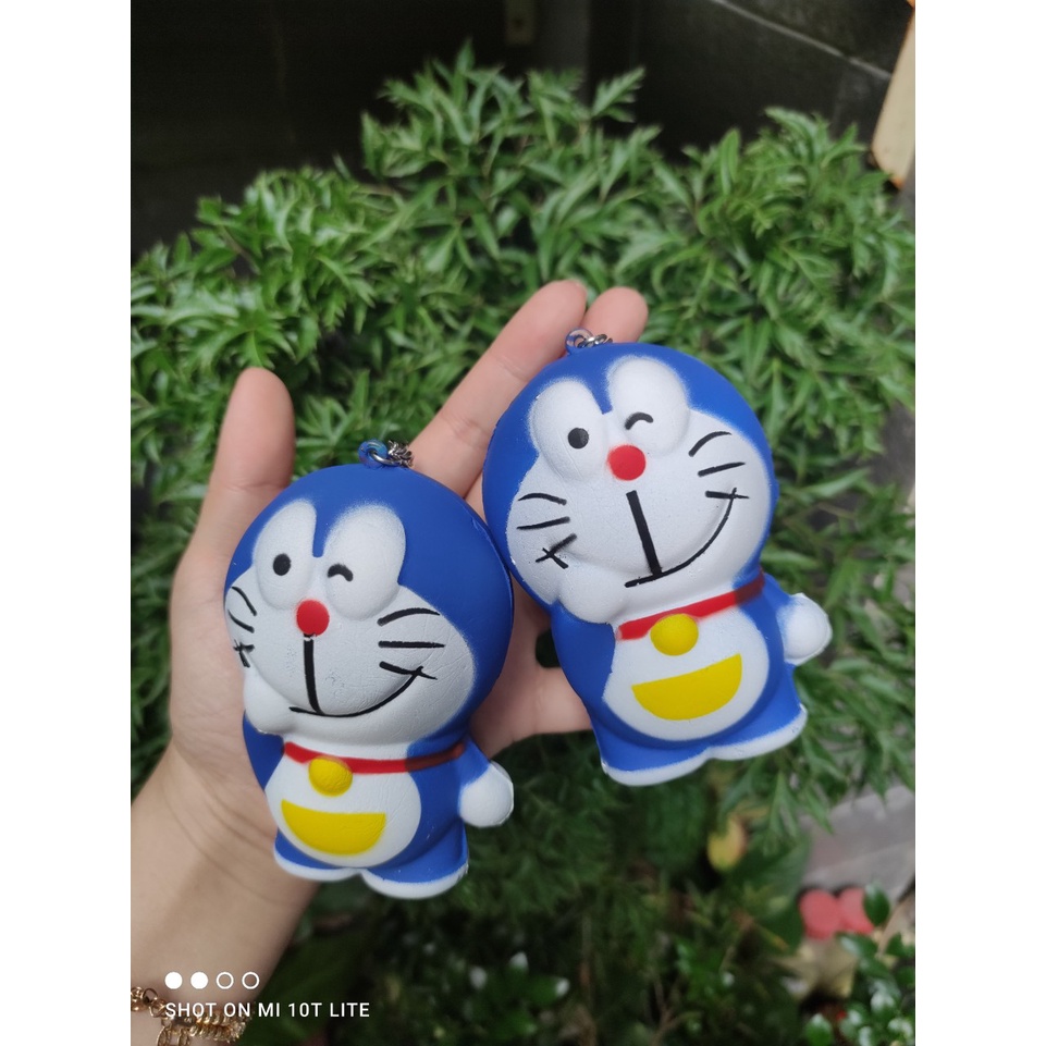 Móc khóa squishy Doremon mềm cho bé